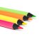 Set de lápices Marga Natural con detalles en colores flúor Crudo detalle 3