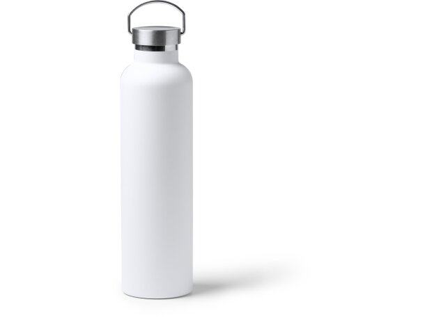 Bidón térmico Freski acero inoxidable 1L asas transporte mate Blanco detalle 6