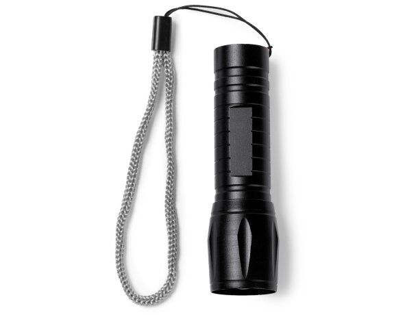 Linterna recargable Numan con 8 leds y tres intensidades Negro detalle 3