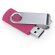 Memoria USB Marvin 16 GB con chip original y clip giratorio Fucsia detalle 17