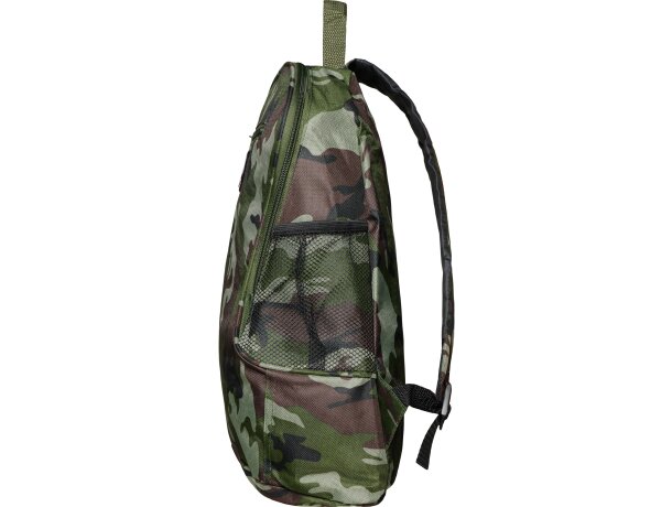 Mochila infantil deportiva poliéster Misuri Camuflaje bosque detalle 26