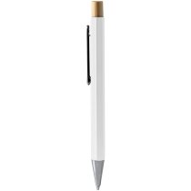 Bolígrafo Salom de bambú natural y metal cromado