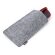 Funda gafas Yoman en fieltro reciclado sostenible Gris detalle 1