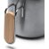 Tazas metálicas con tapa de bambú en acero inoxidable 350ml Rimor Negro detalle 2