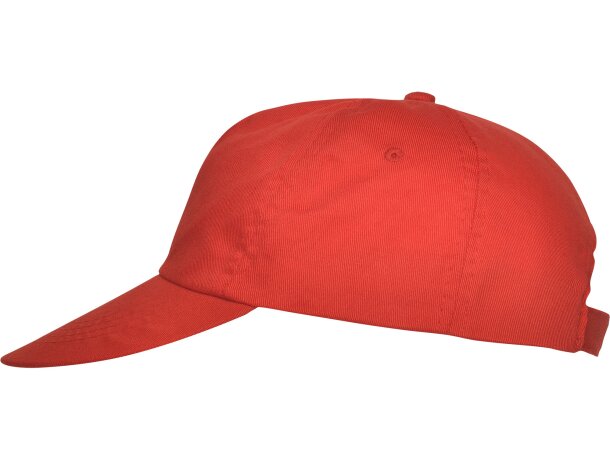 Gorra básica con logo a personalizar Rojo detalle 30