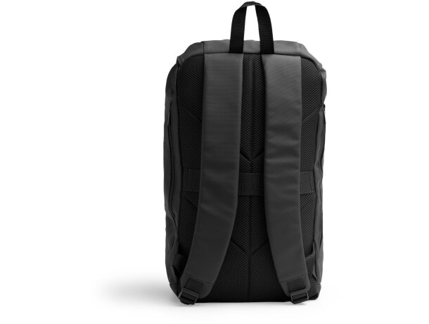 Mochila Jarvis negro en pu leather con compartimento para portátil Negro detalle 2