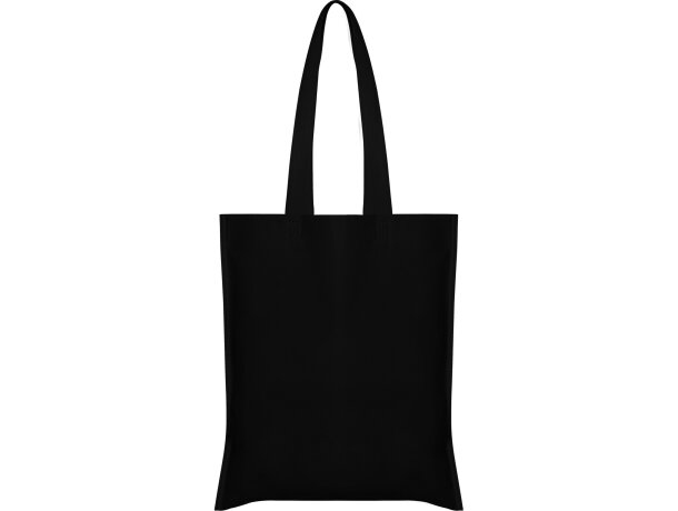 Bolsa tejido no tejido polipropileno sin fuelle 80 g/m2 Negro detalle 8