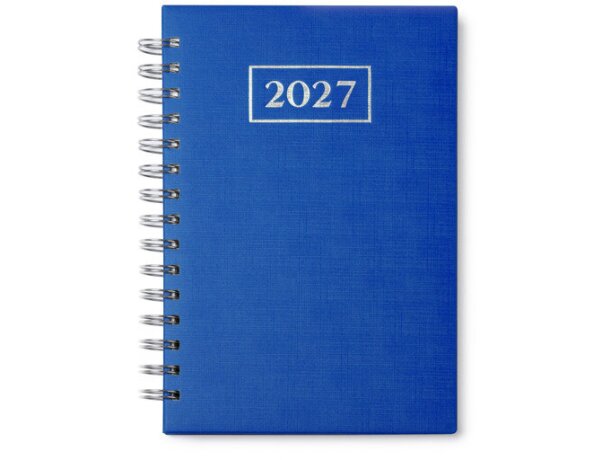 Agenda anillas Hera día página con tapa acolchada grabado relieve detalle 3
