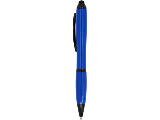 Bolígrafos con puntero táctil giratorio de plástico tinta azul Taiga Royal detalle 8