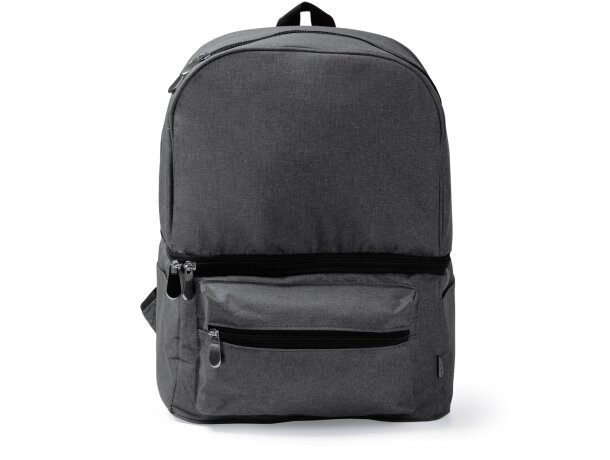 Mochila térmica SOLOY de RPET 300D con interior isotérmico Negro vigore detalle 4