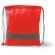Mochilas de cuerdas personalizadas baratas reflectante poliéster 210D Labur Rojo
