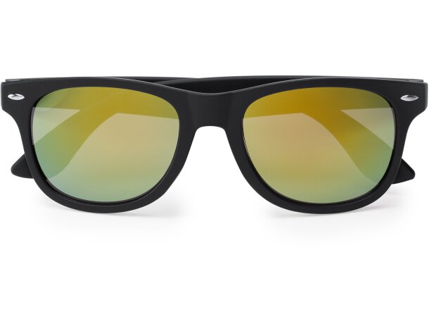 Gafas de sol publicitarias para acabado negro mate y lentes espejo Ciro Naranja detalle 10