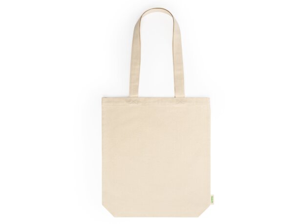 Bolsa Kensal de algodón orgánico 280g con asas largas de 70cm Crudo detalle 4