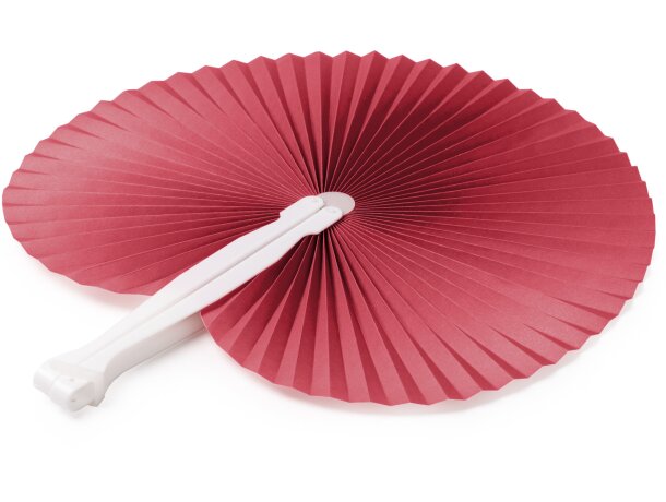 Abanico plegable Kaori personalizable para eventos y fiestas Blanco detalle 3