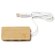 Hub USB promocional Neptune bambú 3 puertos cable
