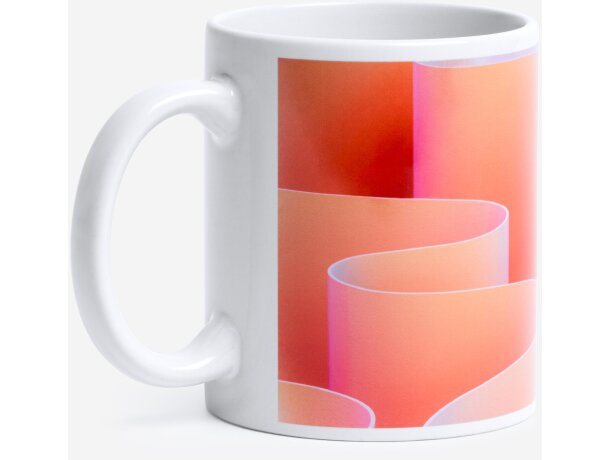 Taza Lemon blanco cerámica 350ml para personalización Blanco detalle 2