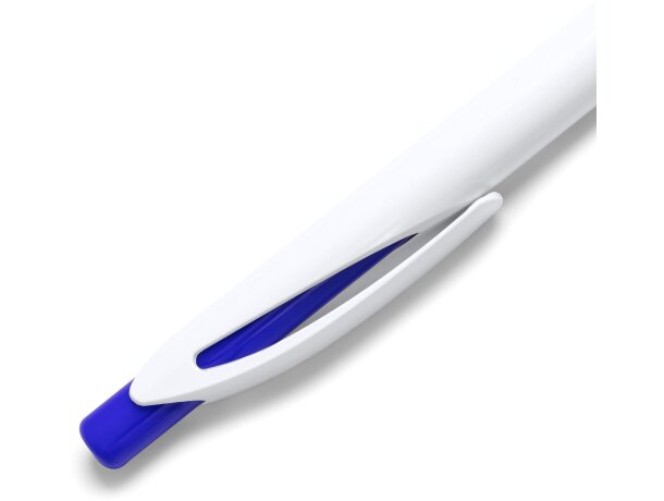 Bolígrafo con nombre barato tinta azul Citix Blanco detalle 2