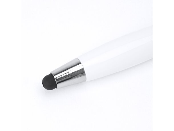 Bolígrafo original personalizable plástico tinta azul Farber Blanco detalle 1