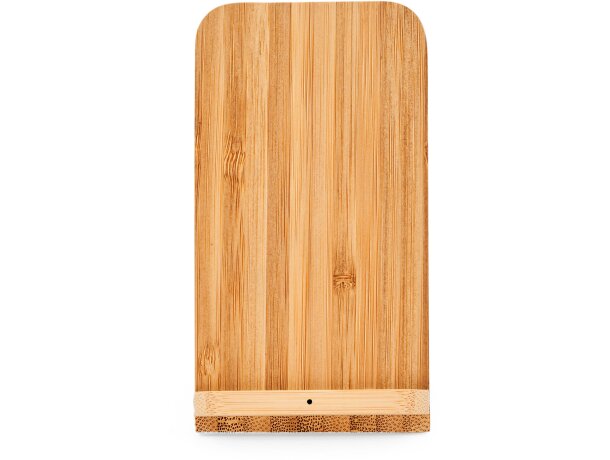 Cargador inalámbrico con soporte smartphone Gravity Bambu detalle 7