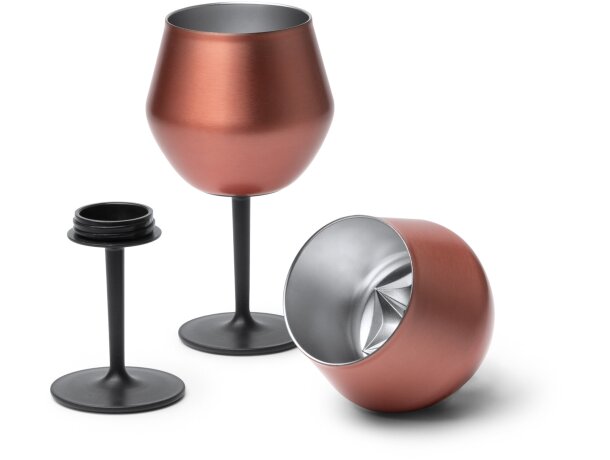 Vaso Frades acero inoxidable 380ml convertible en copa Blanco detalle 1