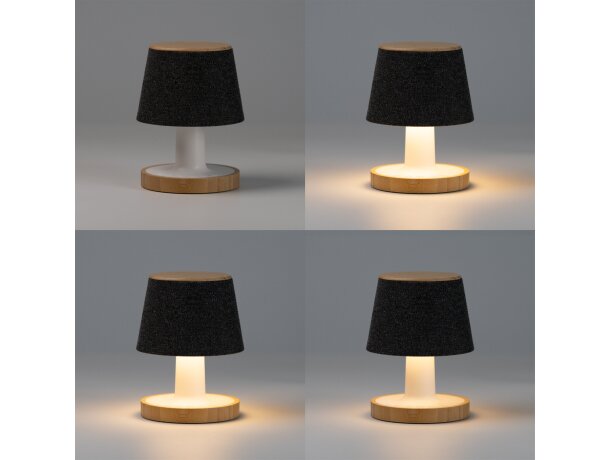 Altavoz lámpara Tremens con bluetooth y sonidos relajantes Gris vigore detalle 1