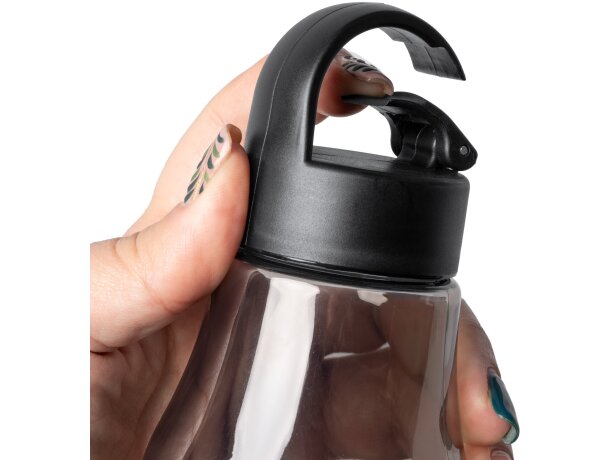 Bidón Basti transparente de RPET con base de corcho 720ml Transparente detalle 2