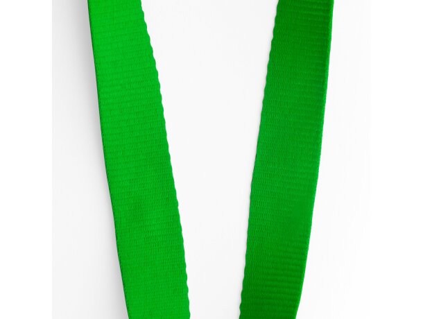 Lanyard colores variados de poliéster Guest Verde helecho detalle 14