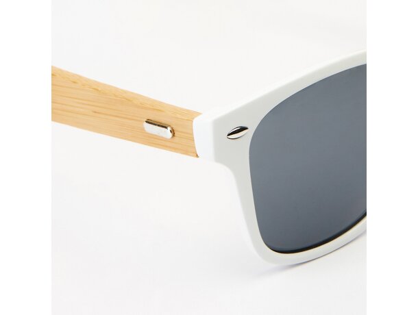 Gafas de sol con logo pc Eden Blanco detalle 2