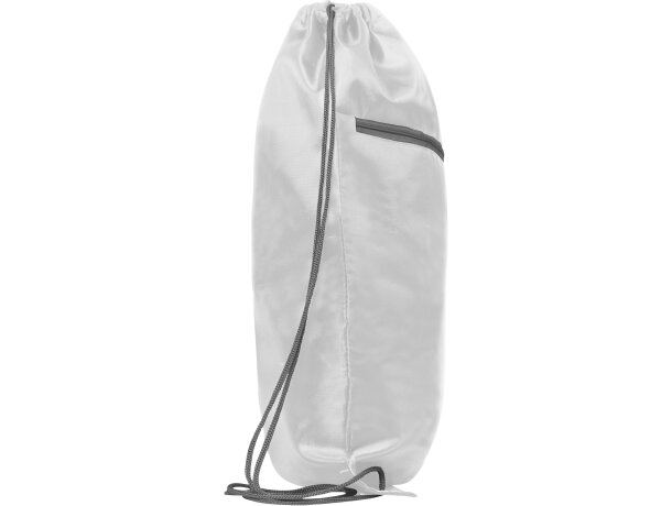 Mochila de cuerdas personalizada poliéster 70 g/m2 Ninfa Blanco detalle 7