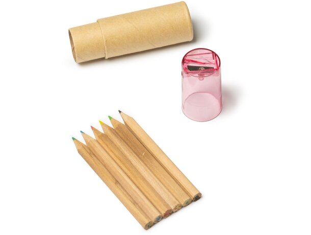 Set de lápices de colores de madera Amarillo detalle 2