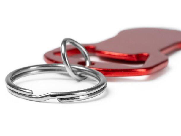 Llavero Tagan de aluminio reciclado con abridor de carrito Negro detalle 2