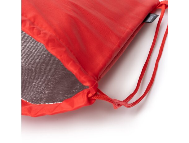 Mochila nevera Croker isotérmica con poliéster reciclado Blanco detalle 2