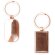 Llavero Belsan rectangular metal recubrimiento cobre Rectangular detalle 1