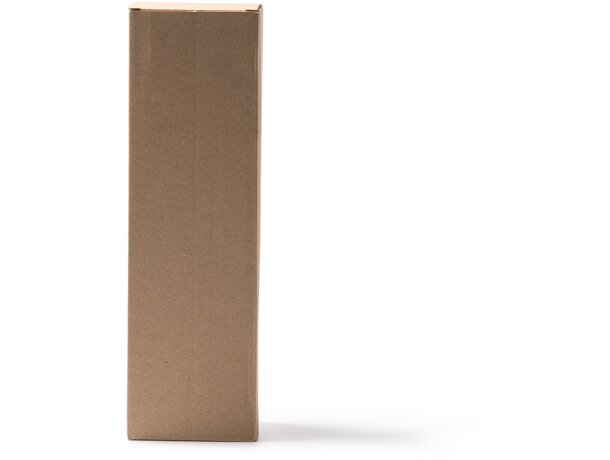 Caja botella Flesy en cartón reciclado corrugado crudo Crudo detalle 3
