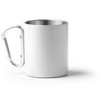 Taza Nasik acero reciclado con asa mosquetón