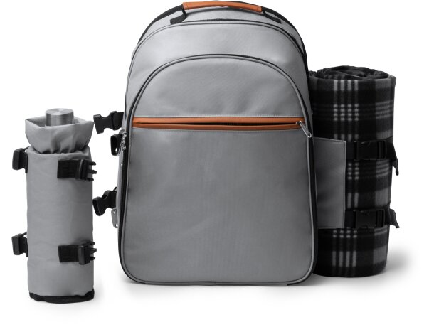 Set picnic Garten RPET gris con accesorios para 2 personas Gris detalle 4