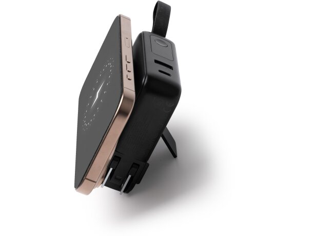 Batería externa Fremont 10000 mAh con carga inalámbrica 15W Blanco detalle 1