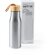 Botellas de acero baratas con tapón de bambú Sotos 600 ml Plata detalle 2