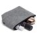 Neceseres personalizables con cremalllera fieltro reciclado Avira Gris detalle 2