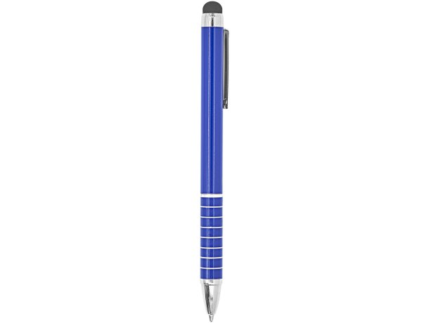 Bolígrafo metálico de aluminio puntero táctil tinta azul Royal detalle 10
