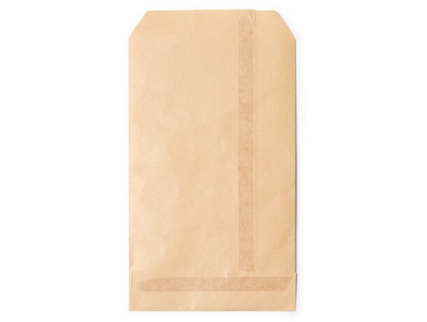 Bolsa de papel kraft Moshi con solapa adhesiva ecológica Crudo detalle 3