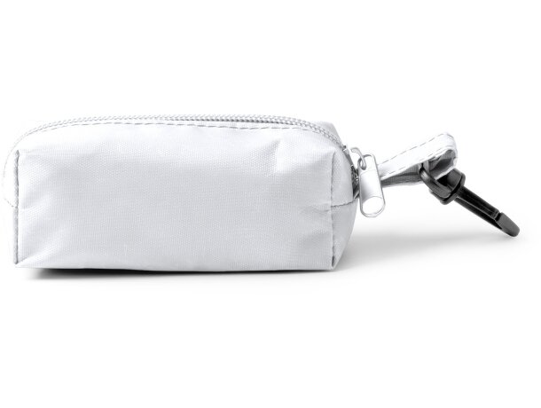 Estuche Minto con cremallera RPET, 8 lápices colores y punta Blanco detalle 2