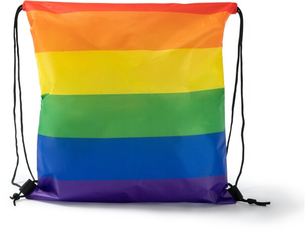 mochila de cuerdas sublimada Bremen multicolor poliéster 210D Multi color detalle 3