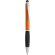 Bolígrafo con puntero táctil original de plástico metalizado tinta azul Semenic Naranja