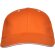 Gorras béisbol cierre velcro de algodón 260 g/m2 Panel Naranja