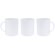 Taza estilo clásico de plástico pla 350ml Parcha Blanco detalle 2