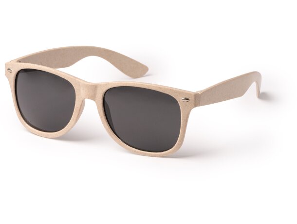 Gafas de sol con logotipo de fibra de trigo Solec Crudo detalle 3