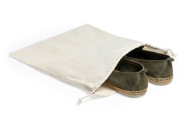 Mochila de cuerdas para publicidad algodón 120 g/m2 Zapax Crudo detalle 1
