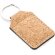 Llaveros ecológicos con estilo clásico Hibis de corcho natural y anilla metálica Rectangular detalle 3