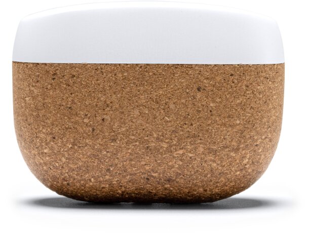 Auriculares Folk Bluetooth 5.0 ABS reciclado corcho natural Blanco detalle 3